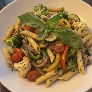 Pasta Sin Gluten con verduras salteadas