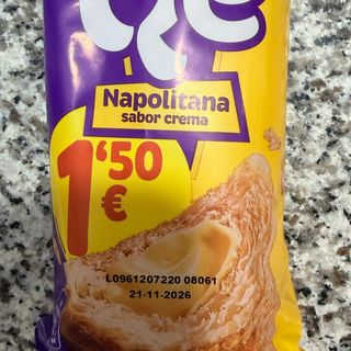 Napolitana de crema