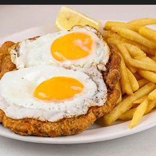 Milanesa a caballo
