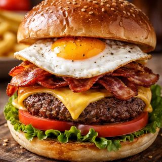 Hamburguesa completa de carne