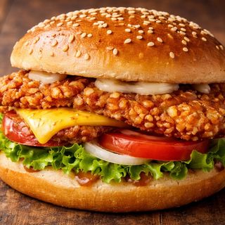 Hamburguesa clásica de pollo