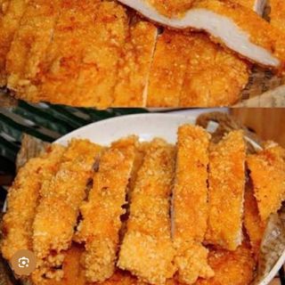 Pollo frito con almendra
