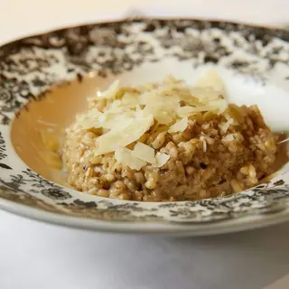 Risotto de boletus trufado
