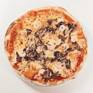 Pizza Gambas y Setas