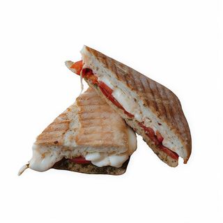 Planchado De Pesto Con Tomate Y Mozzarella