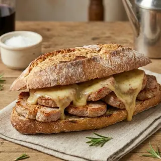 Bocadillo De Lomo Con Queso