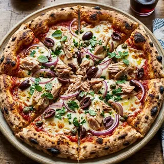 Pizza de atún