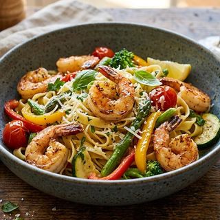 Tagliatella con gambas
