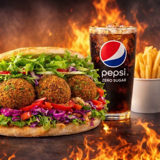 Menu Pan Pita Flafel