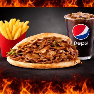 Menu Pan Pita Solo Carne Infantil