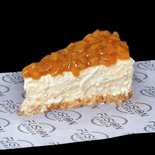 Tarta de queso y mango