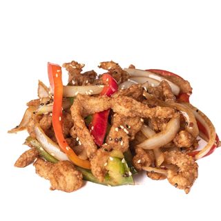 61.Pollo frito agridulce