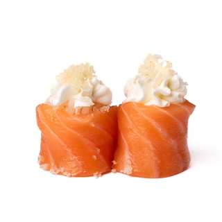 96. GUNKAN SALMON QUESO (4U)