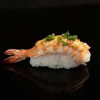 200.NUEVO GAMBA FLAMEADO CON SALSA TOBIKO 3U