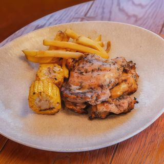 Pollo marinado a la brasa