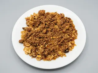 Arroz frito cubano con carne de taco