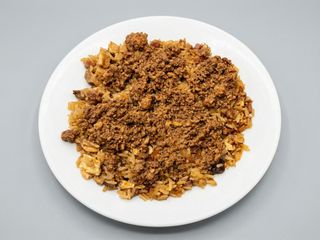 Arroz frito cubano con carne de taco