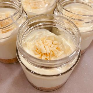 Mini tarta melon con chocolate blanco