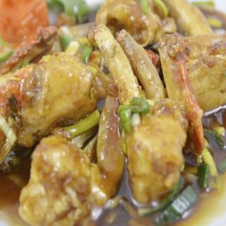 Cangrejo Chino Con Jengibre Y Puerros