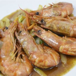 Langostinos Con Salsa De Soya