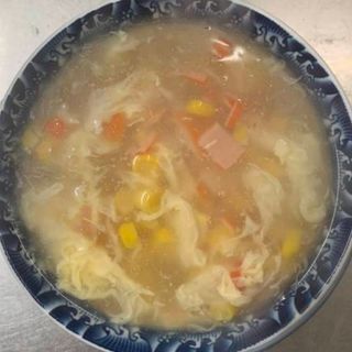 Sopa De Maíz Con Cangrejo
