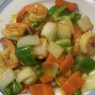 Gambas Con Salsa Curry