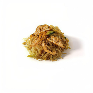 65.- Fideos De Arroz Con Pollo