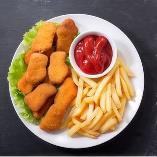 Nuggets con patatas