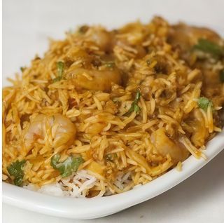 104. Prawn (Jhinga) biryani
