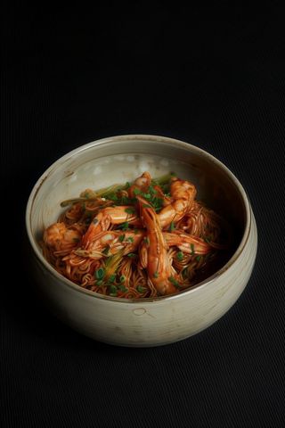 Noodles de gambas