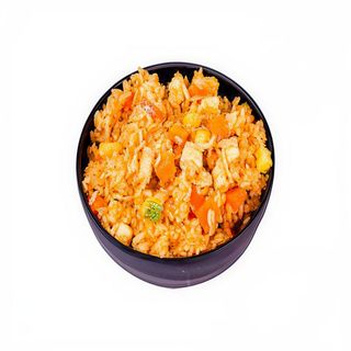 arroz frito con pollo