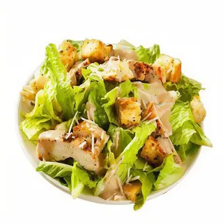 Ensalada Cesar Con Pollo Crujiente