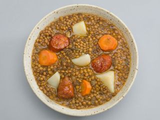 Lentejas Estofadas Con Chorizo Ibérico (400 G.)