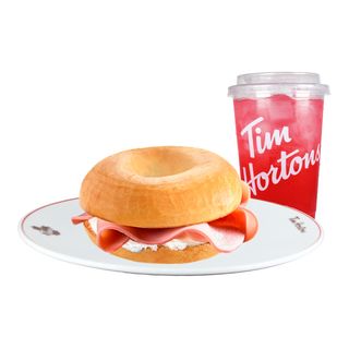 Menú Bagel Jamón y Queso