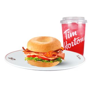 Menú Bagel Pollo y Bacon