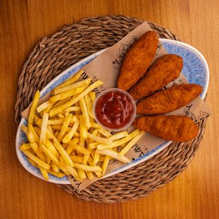 Plato De Escalopines De Pollo