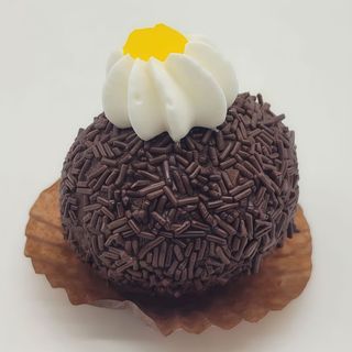 Trufa De Bizcocho Con Chocolate Y Virutas De Chocolate