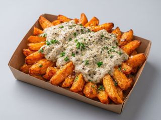 Patata boniato trufada