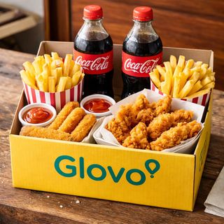 12 finger de pollo + 6 Palitos de mozzarella