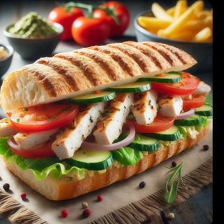 Panino milanese de ternera