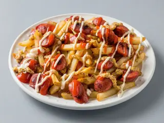 Bandeja salchipapas XXL 