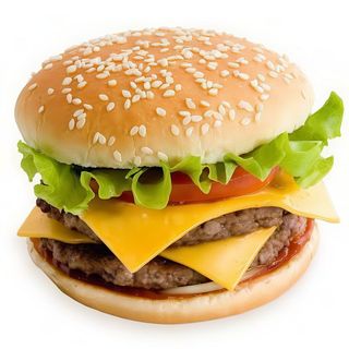 XXL Hamburger double chicken I double queso