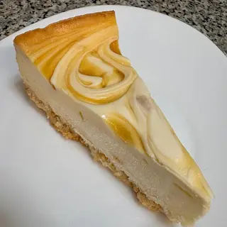 Tarta de queso de melocoton y maracuya