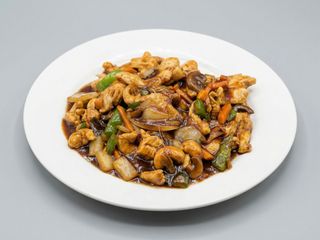 pollo con salsa picante