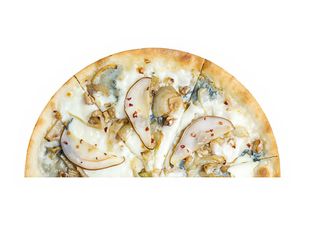 Mini Pizza con pera y Gorgonzola