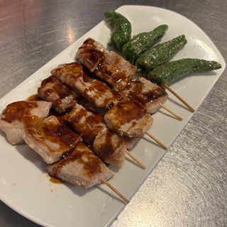 91. Pincho secreto ibérico con salsa teriyaki
