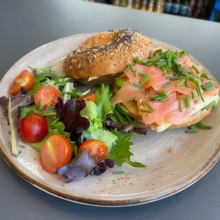 Fancy Bagel Head in the Clouds