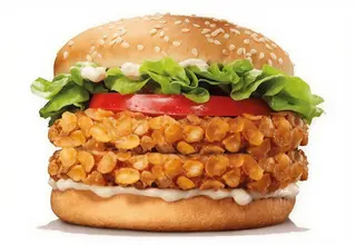 Burger Doble De Pollo Crujiente
