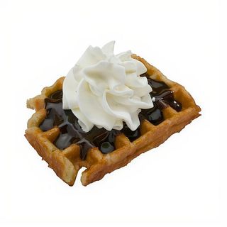 Gofre Con Choco Y Nata