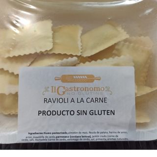 Ravioli relleno carne sin gluten